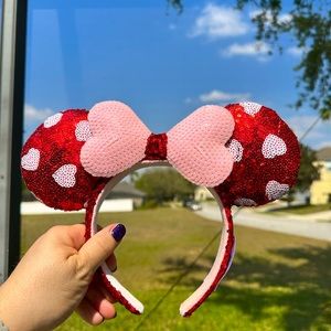 Disney Minnie ears - Valentine hearts